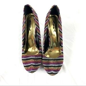 Alba Women’s high heels shoes Multicolored Sz 81/2